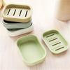 Portable Soap Dishes Double-layer Plastic Soap Box Household Bathroom Drain Soap Tray Bathroom Soap Box With Cover