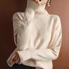 2023 Autumn Fashion Design Long Sleeve Warm Sweater Women Casual Loose Turtleneck Pullovers Office-lady Soft Clothes 29016