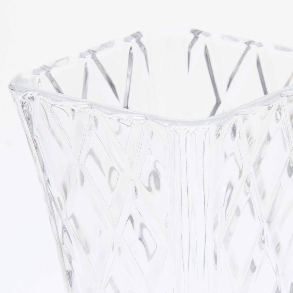 Toyo Sasaki Glass Цветы x x Ваза, Прозрачная, 20,3 8,5 8,5 см, Декор, P-26497-JAN