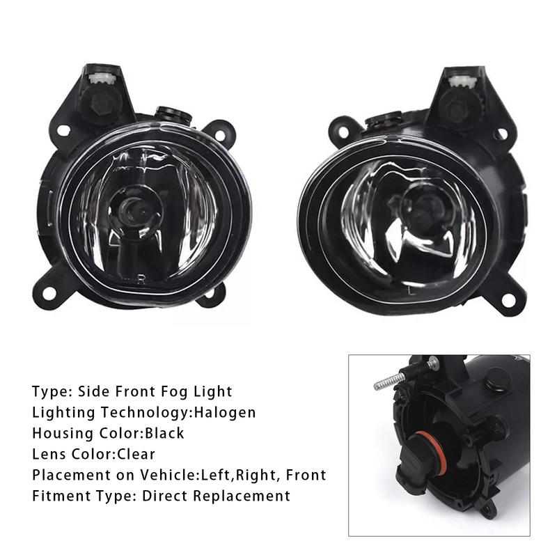 Areyourshop 1Pc/Pair Front Bumper Fog Lights for Mini Cooper One R50 R52 R53 63176925050