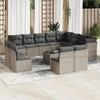 VidaXL Garden Lounge Set with Cushions 10 Pcs, Patio Sofas, Patio Furniture Set, Outdoor Furniture, Grey 3254188