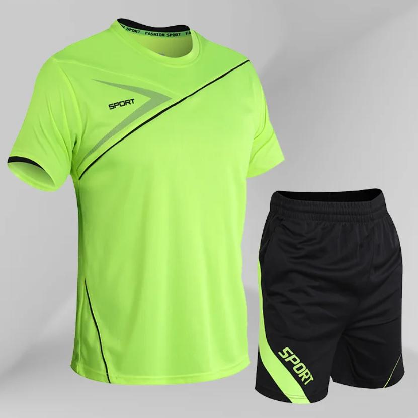 Спортивный костюм Мужской комплект Мужские комплекты из 2 предметов Летняя повседневная одежда Комплект спортивных костюмов для фитнеса