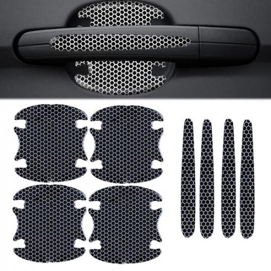 8x Car Door Handle Bowl Anti Scratch Sticker Protector Cover Universal Accessory