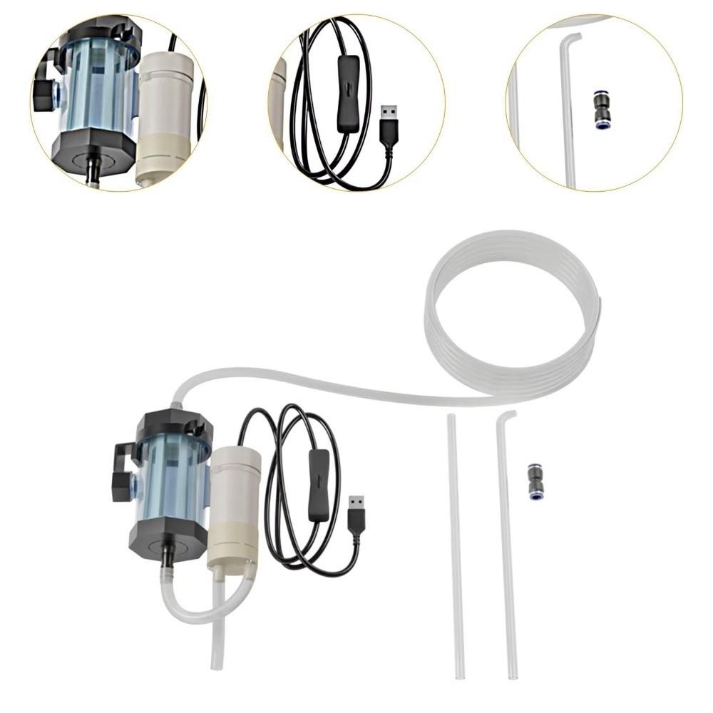 280 GPH Электрический сифон для смены воды в аквариуме, очиститель гравия  Обслуживание аквариума