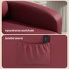 Reclining Massage Chair, Remote, Side Pocket, Timer, PU, 68 x 88 x 98 cm, Burgundy Red
