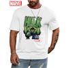 Футболка с принтом мультгероя Халка Marvel Летняя Мужская и Женская Большого Размера Модная Свободная Повседневная с Коротким Рукавом