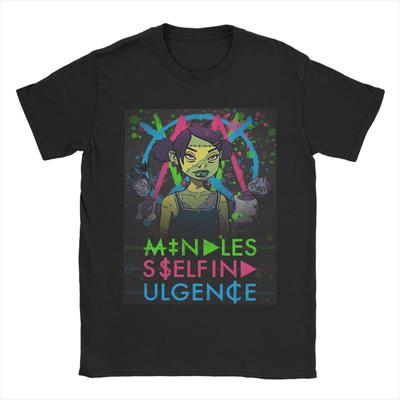 Mindless Self Indulgence Футболка с графическим принтом для мужчин и женщин 100% хлопок Футболка Одежда