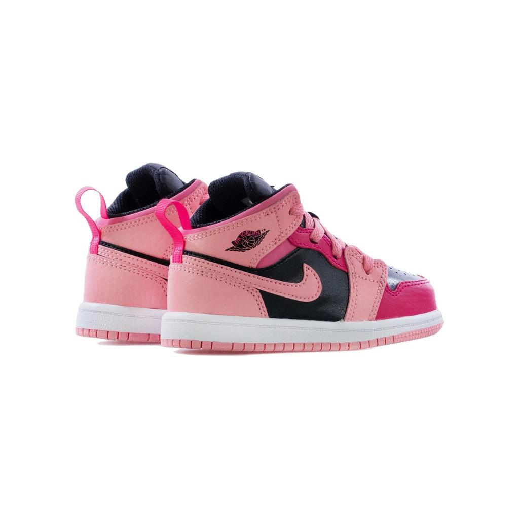 Кроссовки Air Jordan 1 Mid TD Coral Chalk Baby Pink Rush-Pink Black 640735-662
