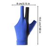 Pool Cue Glove 3-Finger Billiard Non-Slip Breathable Single Gloves Elastic Billiard Cue Quick Dry Professional Glove Accessories