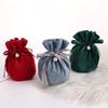 Пасхальные бархатные подарочные пакеты, свадебные пакеты для шоколадных конфет на День святого Валентина, рождественские подарочные мешочки на шнурке, пакеты для упаковки ювелирных изделий