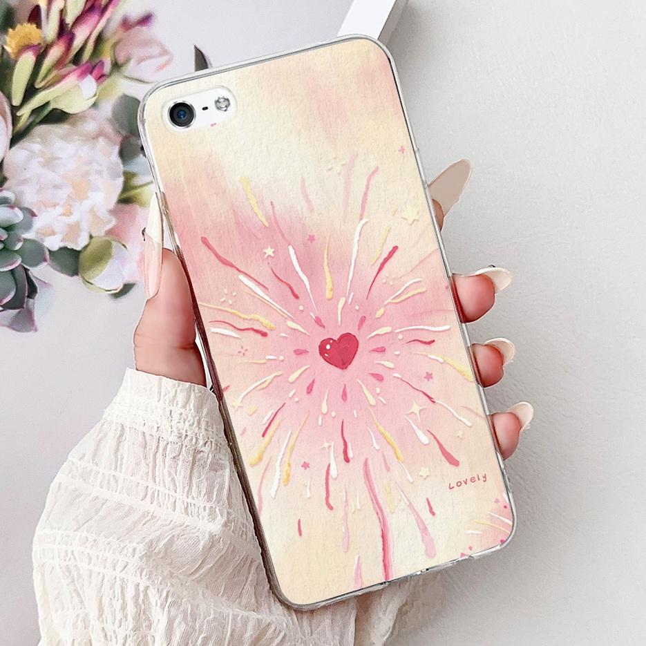 Для Apple iPhone 5 5S Чехол iPhoneSE Роскошный Чехол с Рисунком Цветов Мягкий Силиконовый Чехол для Телефона Для iPhone SE 2020 2022 iPhone5 Fundas