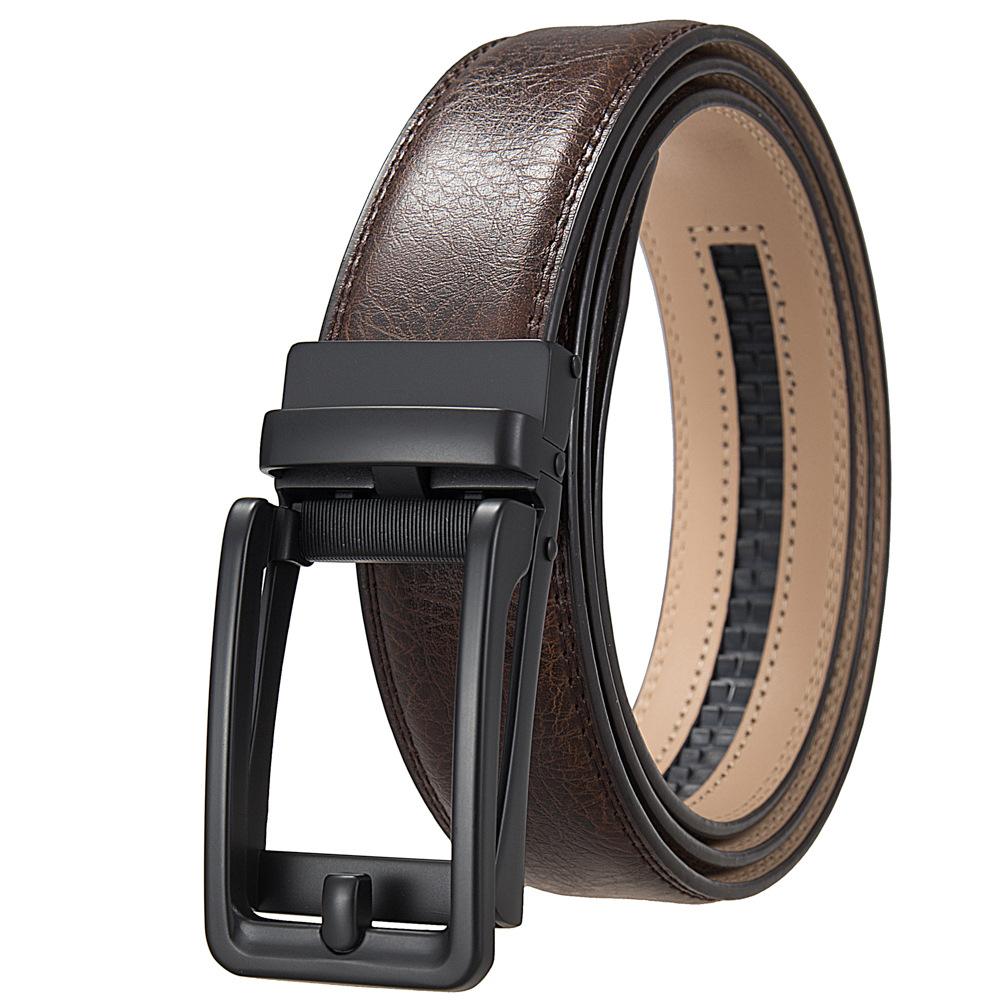 1 шт. Мужской ремень с автоматической пряжкой, модный деловой ремень из коровьей кожи, ремень Ly36-3 3315-1