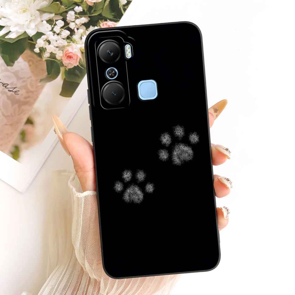 Чехол для Infinix Hot 12 Pro X668C Силиконовая задняя крышка Полная защита Для Infinix Hot 12Pro 6.6" Популярные узоры Корпус телефона