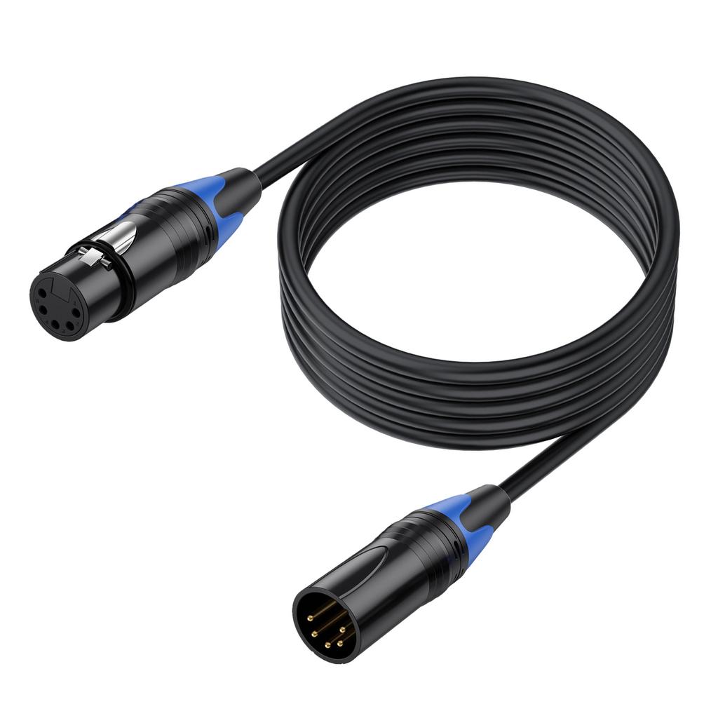 Соединительный кабель 5Pin R к DMX512, провод от мужчины к женщине, разъем R, шнур для управления освещением и подключения