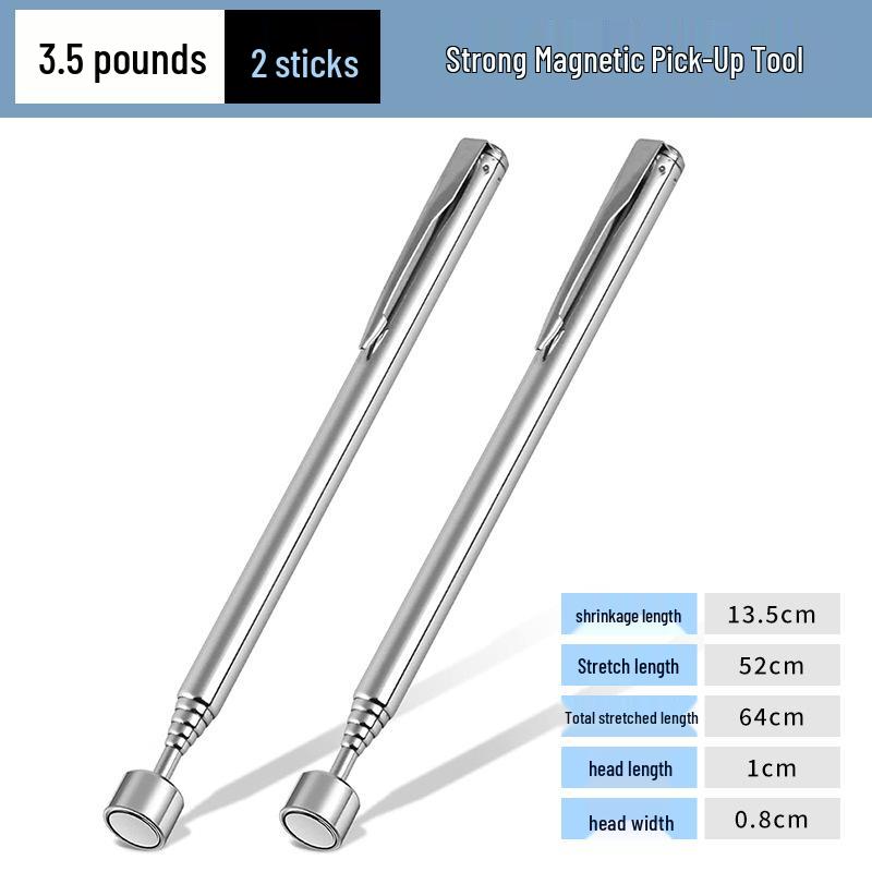 Мощный телескопический магнитный инструмент для захвата – регулируемый стержень в форме ручки для авторемонта