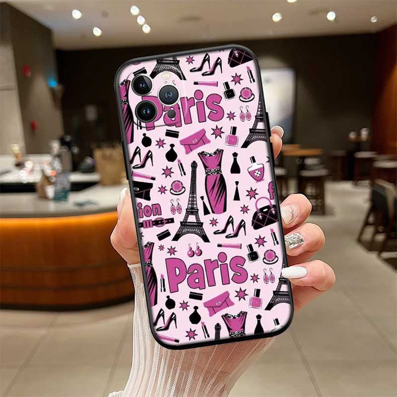 UP42 Paris Eiffel tower New High-End Shell Phone Case for iPhone 16 15 14 13 12 Pro Max Plus Mini