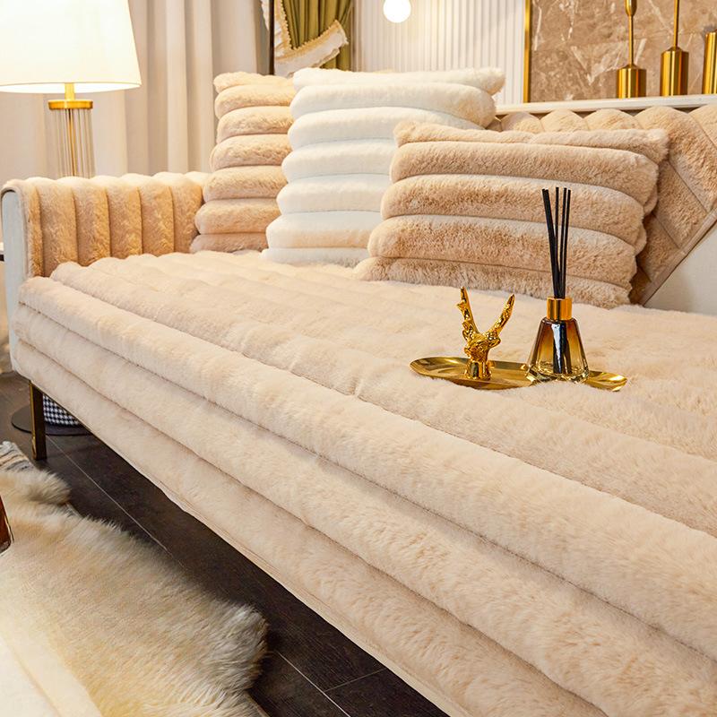 3D плюшевый коврик для дивана, зимний толстый чехол для дивана, универсальная теплая подушка, чехол для дивана, полотенце, Fundas De Sofa, пуховый меховой чехол для дивана, 3-местный