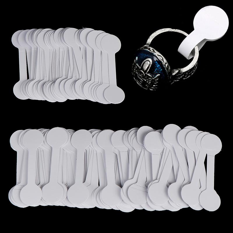 50/100 шт. круглые пустые ценники, ожерелье, кольца, ювелирные этикетки, бумажные наклейки