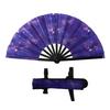 Yousheng Rave Folding Hand Fan Glitter Holographic Handheld Fan Rave Party Dancing Clap Fan for Festival Club Performance