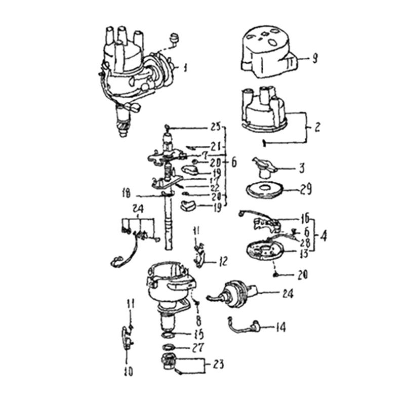 New 19100-31100 Distributor for Toyota Hiace RT30 RT140 RN30 RH40 RH11 RH30 RY20 RY30 12R 2.0L L4 1979-1985