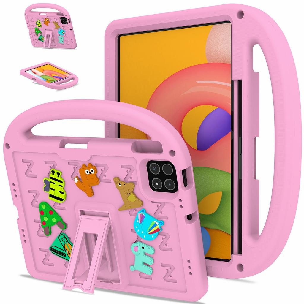 For Xiaomi Poco Pad X1/Pad 8 Pro/Pad 8/Pad 7 Pro/Pad 7 Kickstand Case Cartoon Design Anti-Drop EVA+PC Tablet Cover with Strap for Kids
