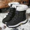 Ladies Winter Fashion Cotton Boots Outdoor Nonslip Walking Shoes Keep Warm Waterproof Snow Boot Comfort Women Shoes  Zapatillas