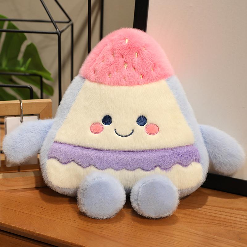 Мультяшная Плюшевая Кукла Вкусный Десерт Фруктовый Торт Олицетворение Еда Мороженое Кукла Украшение Десертного Магазина Подарок для Девочек Мальчиков