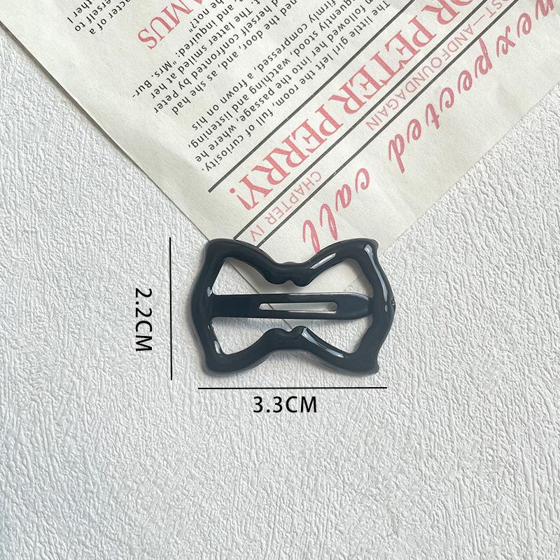 Little Girl Dopamine Bow Hair Clip Children's Cute BB Clip Baby Side Clip Girl Back of Head Broken Hair Hairpin