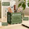Wood Bookmark Storage Box Printed Pattern Desktop Storage Box  Desktop Organization