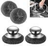Durable Dishwashing Wire Ball Stainless Steel Kitchen Cleaning Tool Metal Scrubber Dishes Cleaning