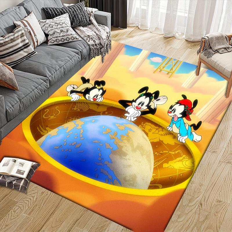 Квадратный ковер Animaniacs, нескользящий коврик для пола для домашней гостиной, идеальный подарок для фанатов.chl