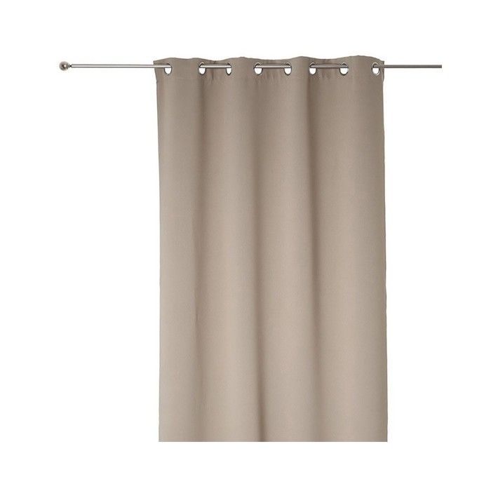 Lot de 2 rideaux occultant lin à oeillets 135 x 240 cm