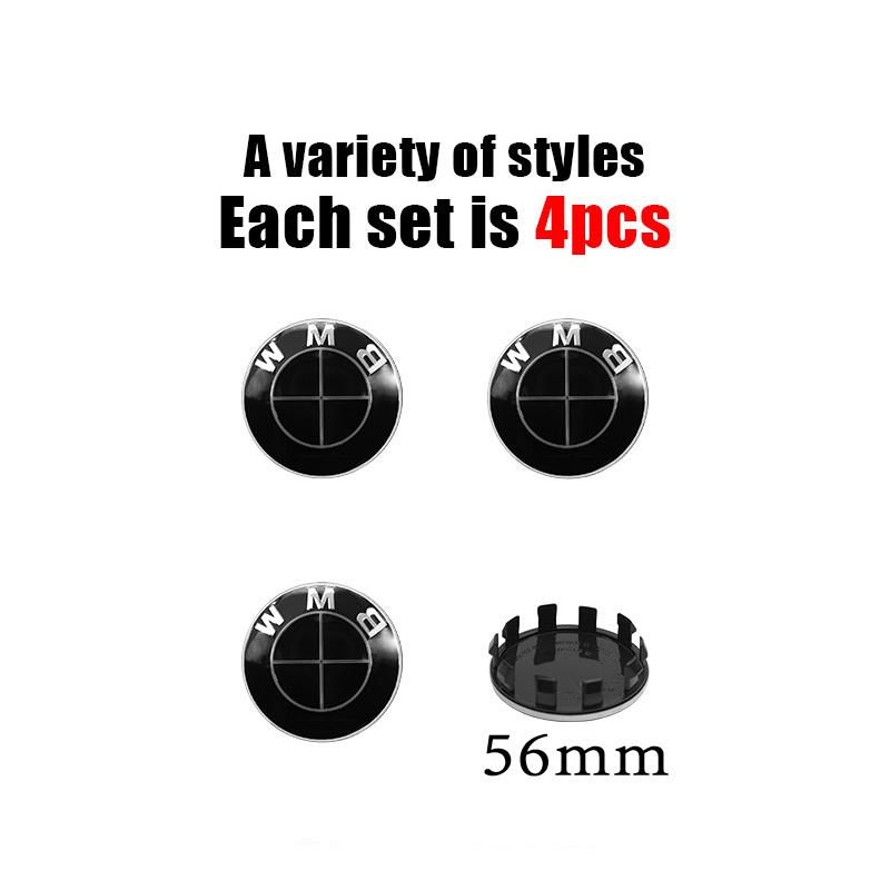 4Pcs 56MM/60MM/68MM Car Styling Wheel Center Cap Hub Cover Badge Accessories For BMW G30 G32 G01 G26 G23 G05 G06 G07 G22 F40 G02