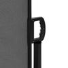 Retractable Side Awning Anthracite Grey 120 x 1000 cm