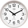 Настенный настенный радиоприемник секундная стрелка останавливается на Pearl Clock, часы, часы, аналоговые, ночь, белый, IQ-351AMJ-7JF