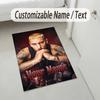 Personalized Crystal Velvet Carpet,Eminem Custom Printed Name, Plush Area Rug For Home Indoor Decor