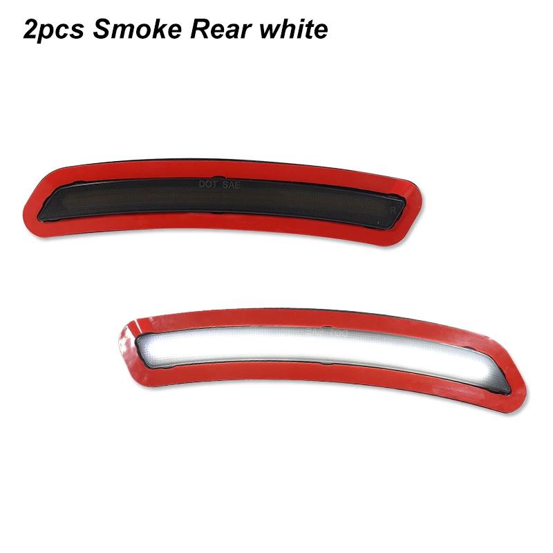 Smoked Lens Amber / Red / White LED Car Front / Rear Bumper Side Marker Parking / Signal Lights For Toyota GR Supra 2020-2024