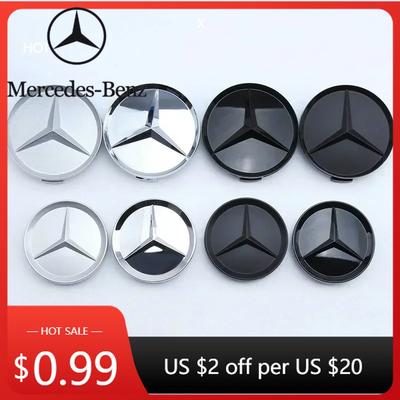 Автомобильная наклейка для Mercedes Benz W166 W212 W213 W246 W176 C260 C200 C300 C180 C63 W167 4 шт. Аксессуары для ступицы 74 мм ABS Колесо автомобиля Ce