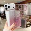 Flowing Sand Butterfly Glitter Phone Case For For Iphone 17 Pro 16 1 Plus 14 13 12 ProMax Plating Gradient Quicksand Cover