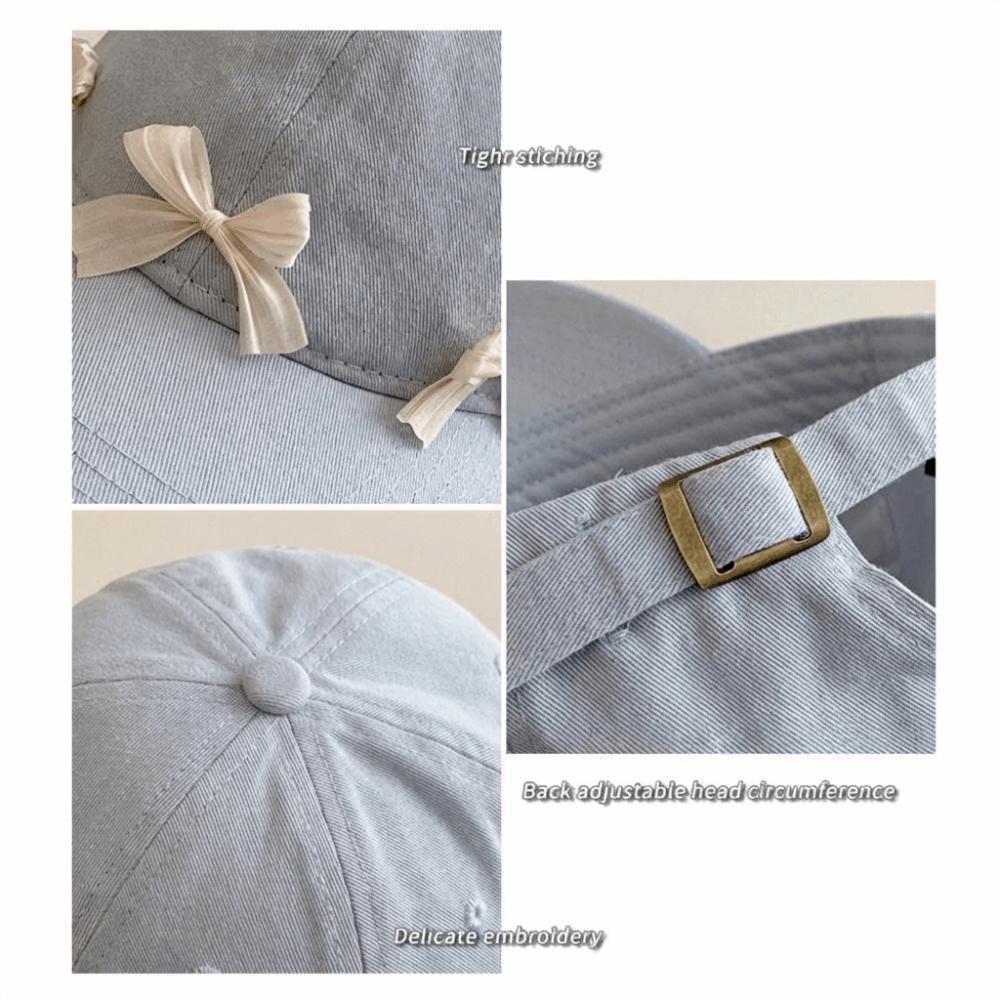 Wide Brim Bow Baseball Hats Adjustable Beach Hat Fashion Hip Hop Hat For Men Women