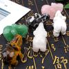 Декор Аметист Обсидиан Розовый Кварц Маленький Декоративный Камень Поделки Рождественский Подарок Статуэтка Слона