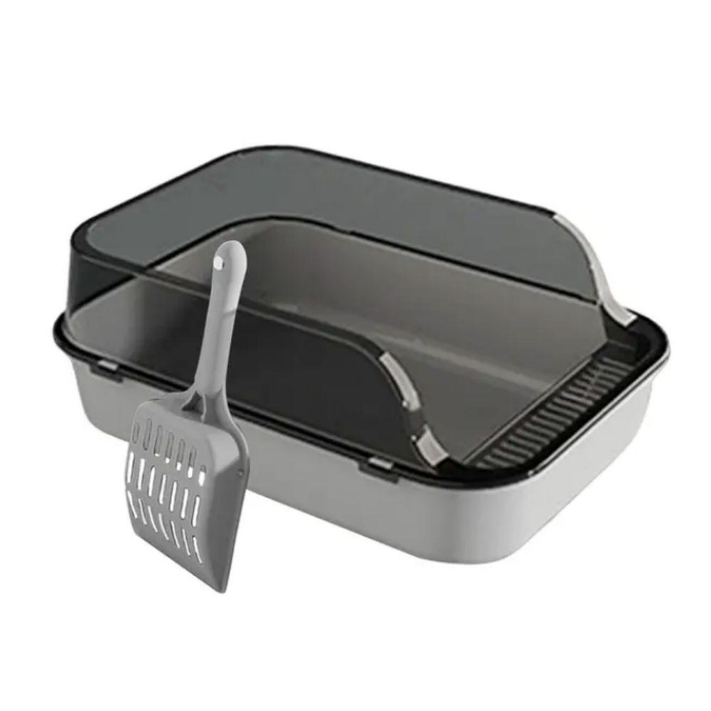 Anti Splash Cat Bedpan Semi-closed Kitten Litter Pan Cat Litter Box For Rabbit Kitten