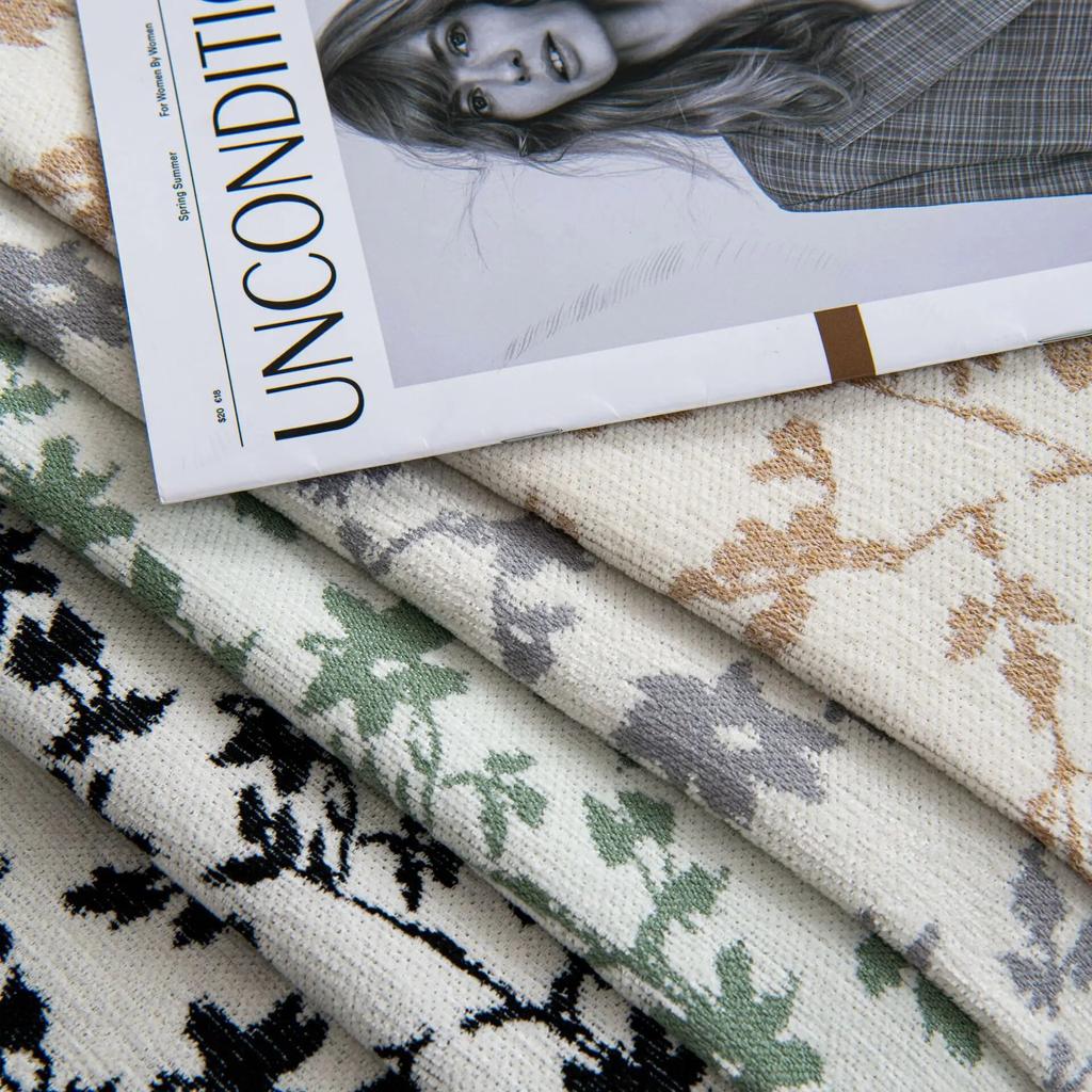 Gardenia Jacquard Sofa Cushion for Living Room Nordic Sofa Cover Chenille Non-slip Couch Cover Sofa Towel Home Protection