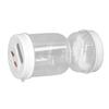 Pickle Jar Wet Dry Separation Transparent Plastic Pickle Separator Container with Filter Exhaust Vent and 2 Forks
