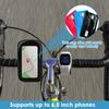 Bike Phone Holder Bag Waterproof Motorcycle Handlebar Bag 360° Rotatable Bicycle Pouch Touch Screen Phone Mount Accessories