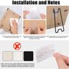 6 Pcs Photo Frame Bracket Metal Picture Frame Bracket Tabletop Photo Frame Support Stand with Self-Adhesive for 5.9-10.2 Inch Picture Frames