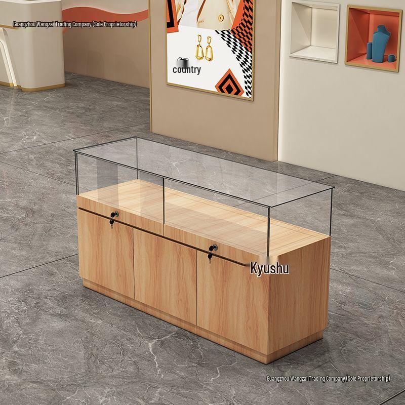 Glass Display Cabinet for Jewelry, Mobile Phones, Eyewear, and Museum Artifacts