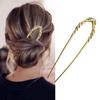 Elegant Cheongsam Hairpin Geometric U-shaped Hair Sticks New Trend Hanfu Hair Fork  Women