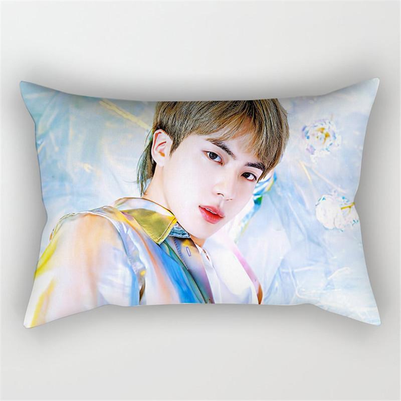 Bangtan Boys Kpop Bts Принт Наволочка Чехол Кровать Сиденье Квадратная Подушка Домашний Чехол