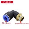 5Pcs Water Air Hose 4/6/8/10/12mm Pneumatic Fitting Elbow Connector 1/8 1/4 3/8 1/2 Male Thread SL Pneumatic Fitting Ventilation Valves 4